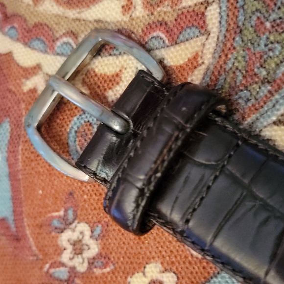 Lauren Ralph Lauren brown embossed leather Size L